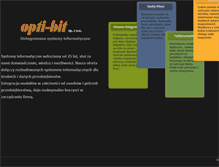 Tablet Screenshot of optibit.pl